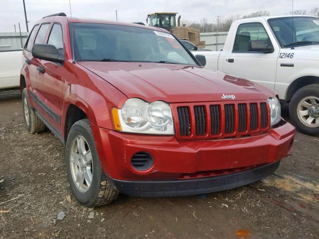 1J4GS48K95C543207 - 2005 JEEP GRAND CHER RED photo 1