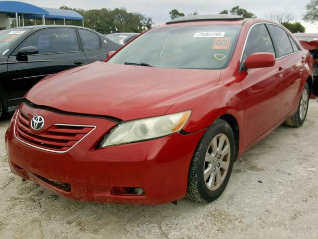 4T1BK46K59U076852 - 2009 TOYOTA CAMRY SE RED photo 2