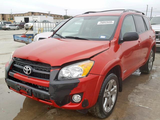 2T3WF4DVXBW061781 - 2011 TOYOTA RAV4 SPORT RED photo 2