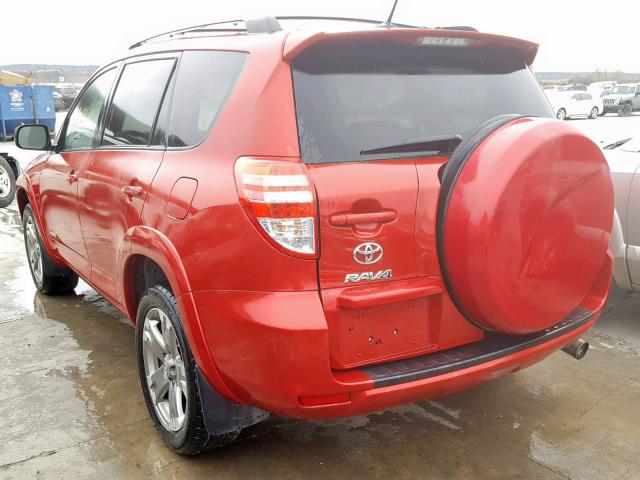 2T3WF4DVXBW061781 - 2011 TOYOTA RAV4 SPORT RED photo 3