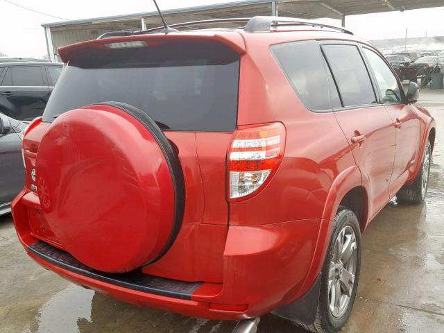 2T3WF4DVXBW061781 - 2011 TOYOTA RAV4 SPORT RED photo 4