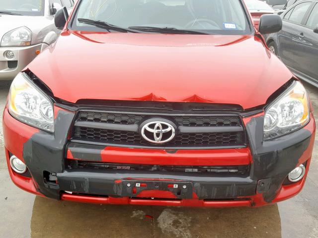 2T3WF4DVXBW061781 - 2011 TOYOTA RAV4 SPORT RED photo 9