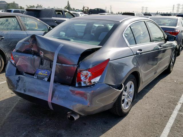 1HGCP2F4XAA129617 - 2010 HONDA ACCORD LXP GRAY photo 4