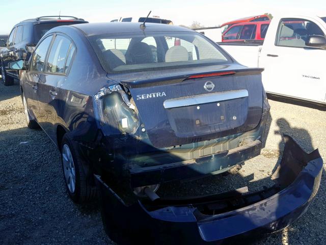 3N1AB6AP9CL761651 - 2012 NISSAN SENTRA 2.0 BLUE photo 3