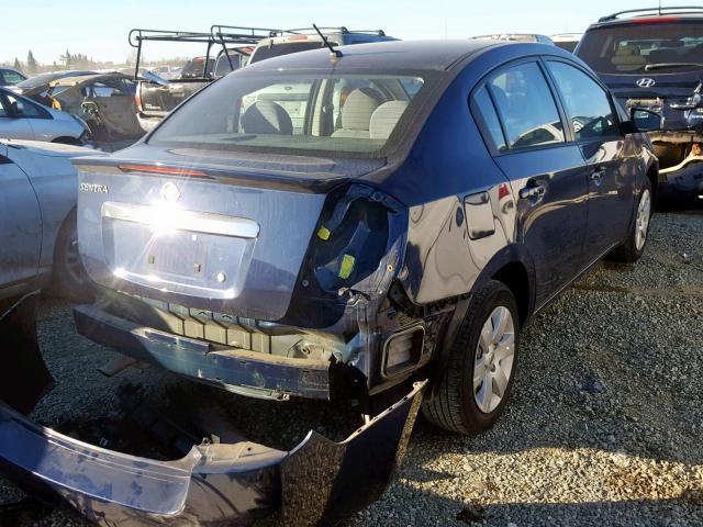 3N1AB6AP9CL761651 - 2012 NISSAN SENTRA 2.0 BLUE photo 4