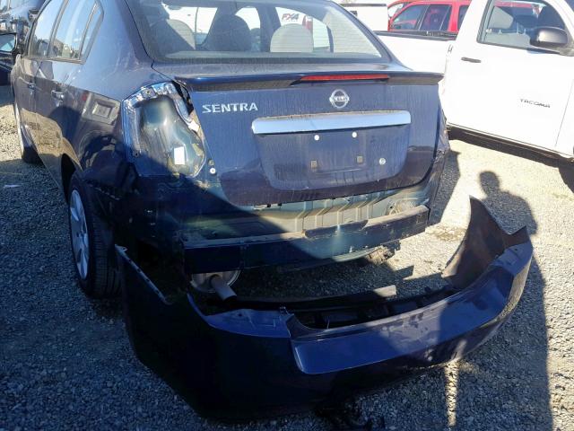 3N1AB6AP9CL761651 - 2012 NISSAN SENTRA 2.0 BLUE photo 9