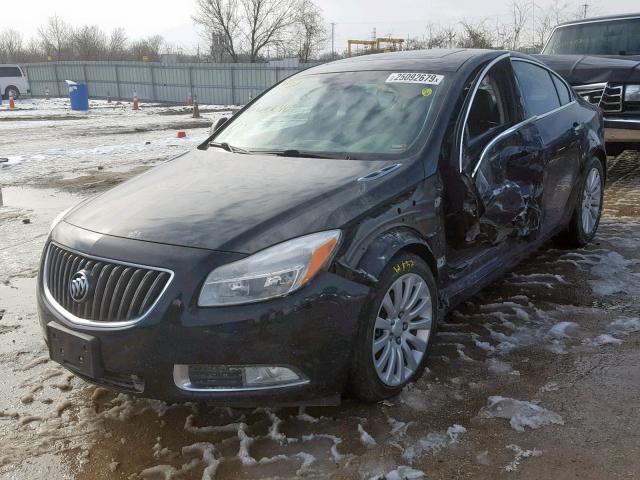 2G4GS5EK9C9206469 - 2012 BUICK REGAL PREM BLACK photo 2