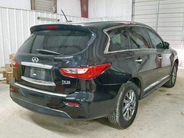 5N1AL0MN9DC303375 - 2013 INFINITI JX35 BLACK photo 4