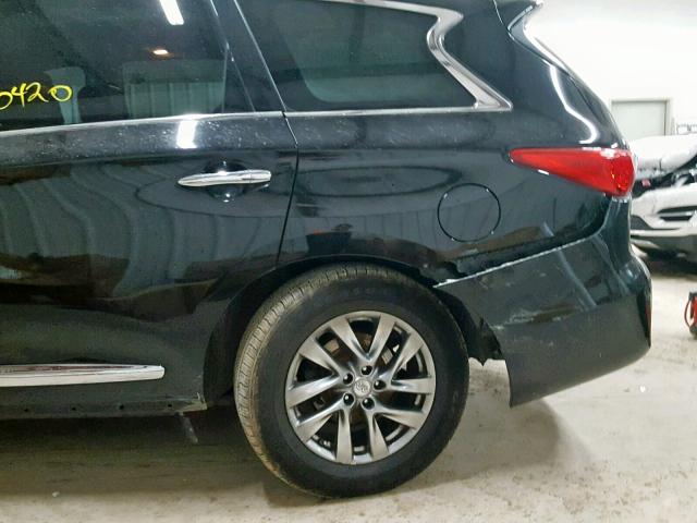 5N1AL0MN9DC303375 - 2013 INFINITI JX35 BLACK photo 9