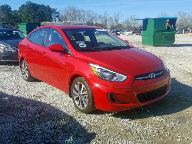 KMHCT4AE0HU255270 - 2017 HYUNDAI ACCENT SE RED photo 1