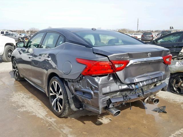 1N4AA6APXJC361712 - 2018 NISSAN MAXIMA 3.5 GRAY photo 3