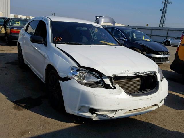 1C3CCBAB9CN319764 - 2012 CHRYSLER 200 LX WHITE photo 1