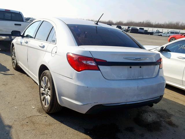 1C3CCBAB9CN319764 - 2012 CHRYSLER 200 LX WHITE photo 3