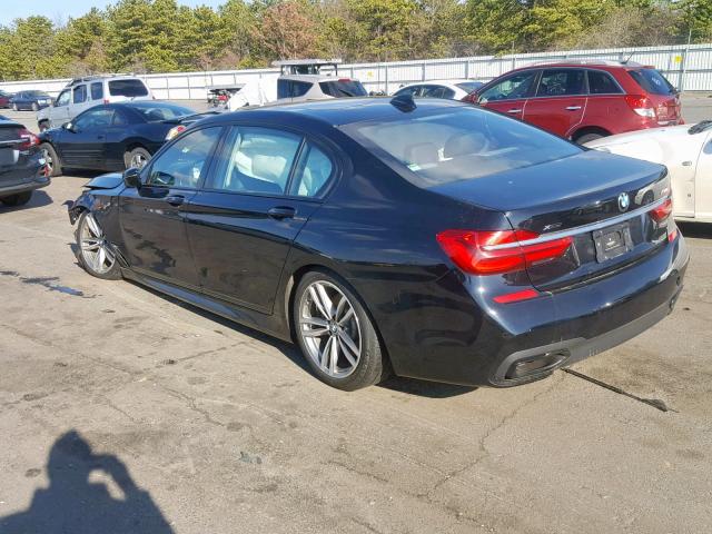 WBA7F2C55JG424358 - 2018 BMW 750 XI BLACK photo 3