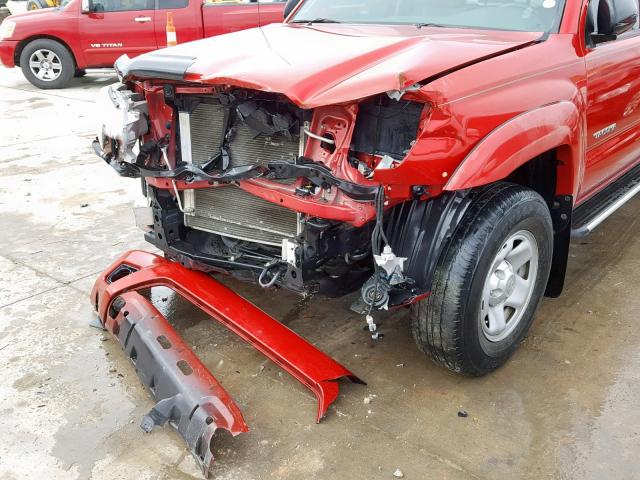 5TFTU4GN5DX040677 - 2013 TOYOTA TACOMA PRE RED photo 9