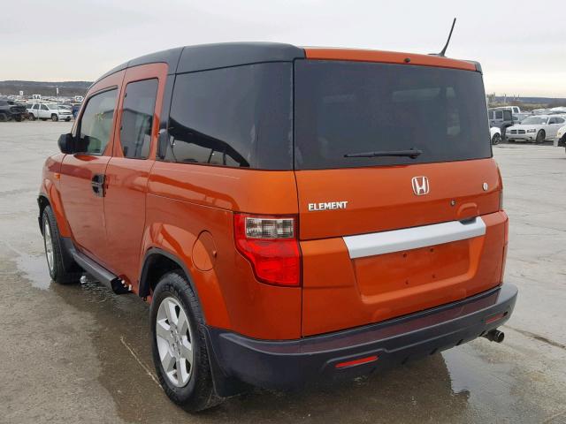 5J6YH1H73AL005304 - 2010 HONDA ELEMENT EX ORANGE photo 3