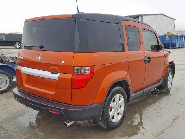 5J6YH1H73AL005304 - 2010 HONDA ELEMENT EX ORANGE photo 4