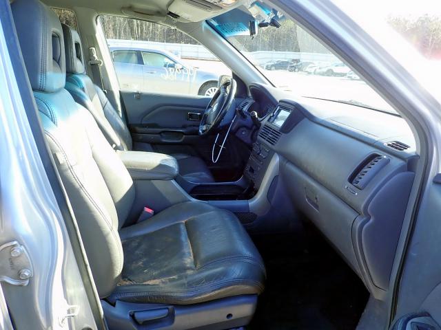 2HKYF18694H547065 - 2004 HONDA PILOT EXL SILVER photo 5