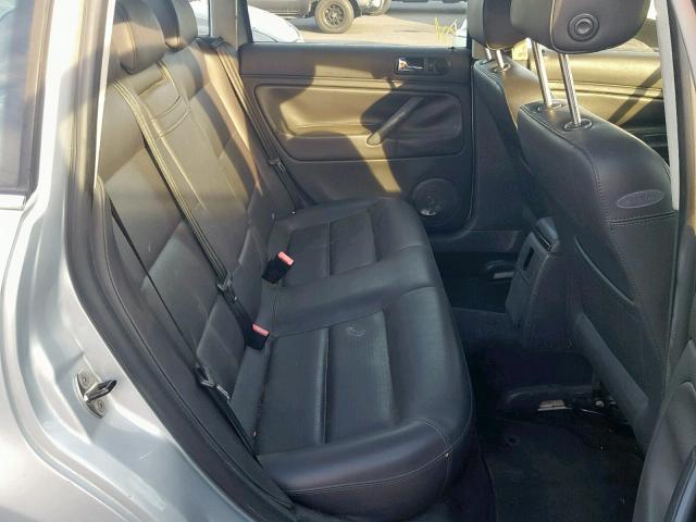 WVWAD63B25P039597 - 2005 VOLKSWAGEN PASSAT GLS SILVER photo 6