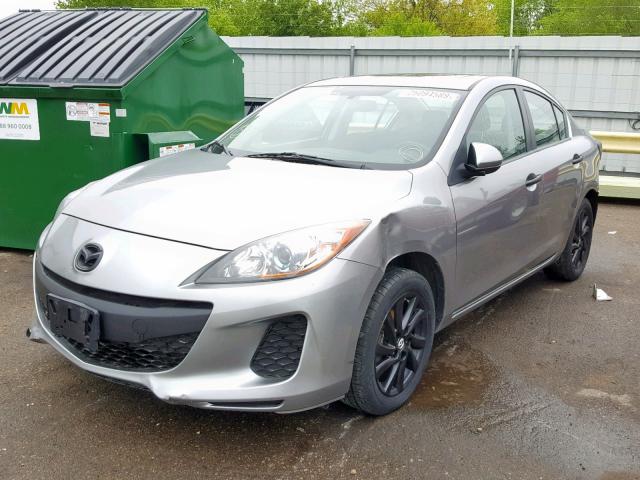 JM1BL1V73C1671396 - 2012 MAZDA 3 I SILVER photo 2