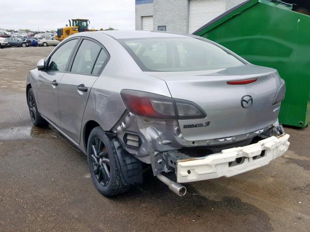 JM1BL1V73C1671396 - 2012 MAZDA 3 I SILVER photo 3