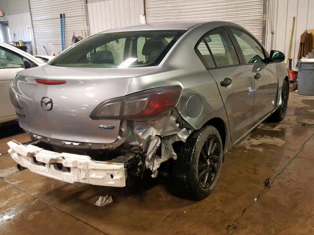 JM1BL1V73C1671396 - 2012 MAZDA 3 I SILVER photo 4