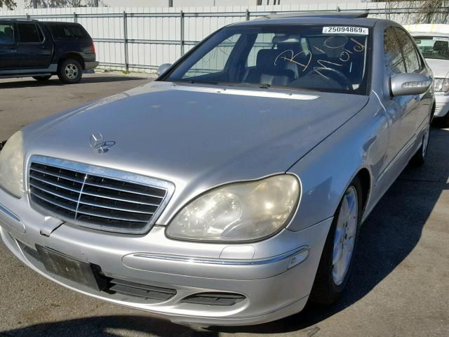 WDBNG70J13A366971 - 2003 MERCEDES-BENZ S 430 SILVER photo 2