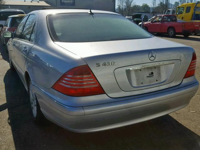 WDBNG70J13A366971 - 2003 MERCEDES-BENZ S 430 SILVER photo 3