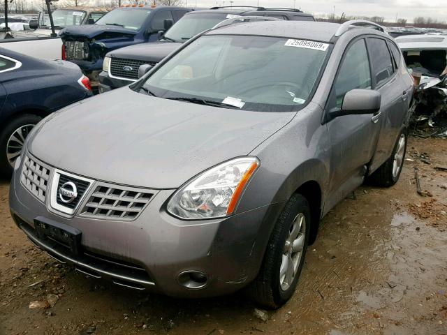 JN8AS58V78W114196 - 2008 NISSAN ROGUE S GRAY photo 2