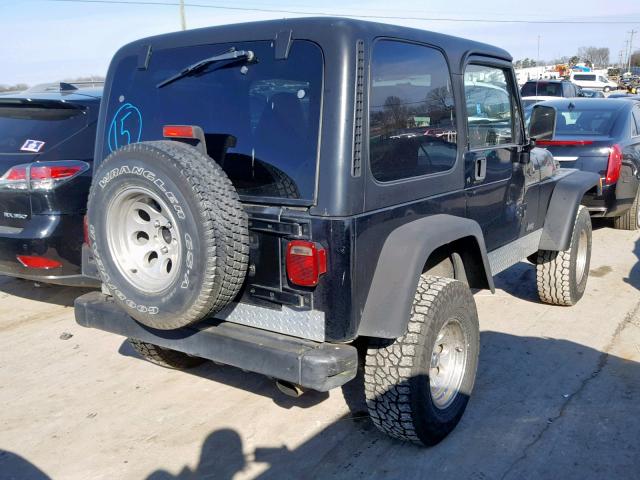 1J4FA39S42P742841 - 2002 JEEP WRANGLER / BLACK photo 4