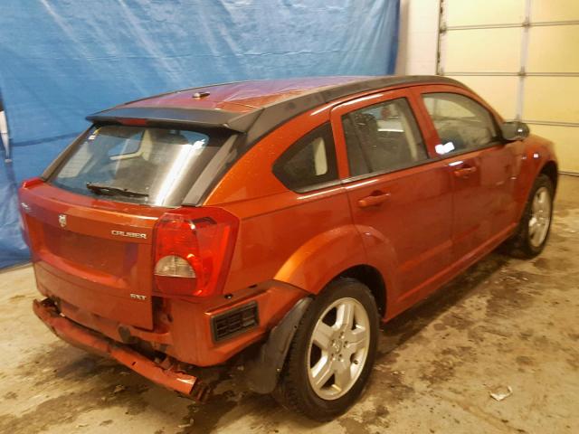 1B3HB48A69D184658 - 2009 DODGE CALIBER SX ORANGE photo 4