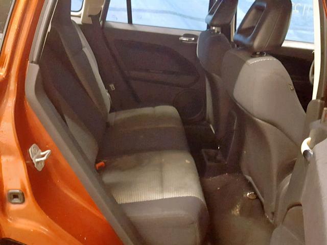 1B3HB48A69D184658 - 2009 DODGE CALIBER SX ORANGE photo 6