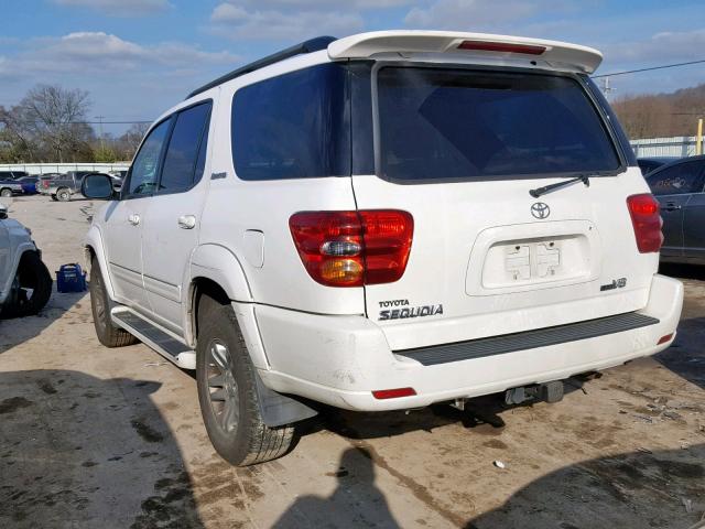 5TDBT48A04S212579 - 2004 TOYOTA SEQUOIA LI WHITE photo 3