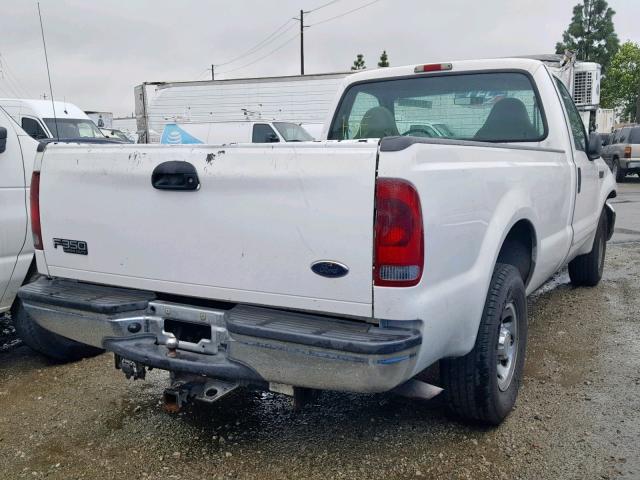 1FTSF30L61EA68214 - 2001 FORD F350 SRW S WHITE photo 4