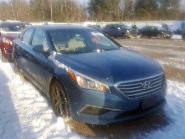 5NPE24AF3GH357664 - 2016 HYUNDAI SONATA SE BLUE photo 1