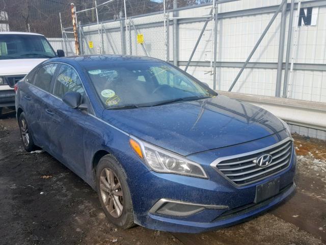 5NPE24AF5GH386793 - 2016 HYUNDAI SONATA SE BLUE photo 1