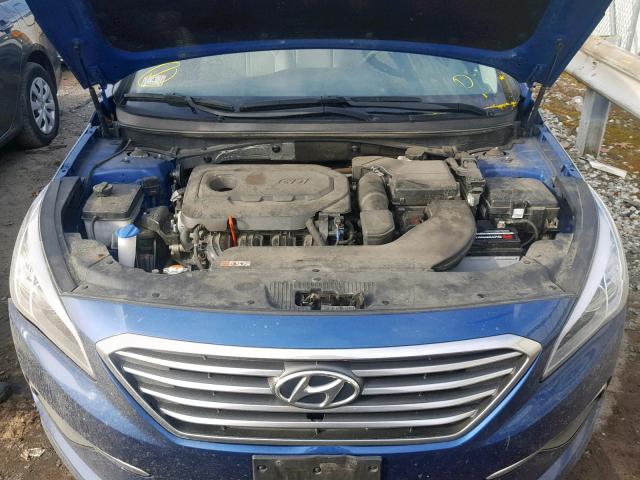 5NPE24AF5GH386793 - 2016 HYUNDAI SONATA SE BLUE photo 7