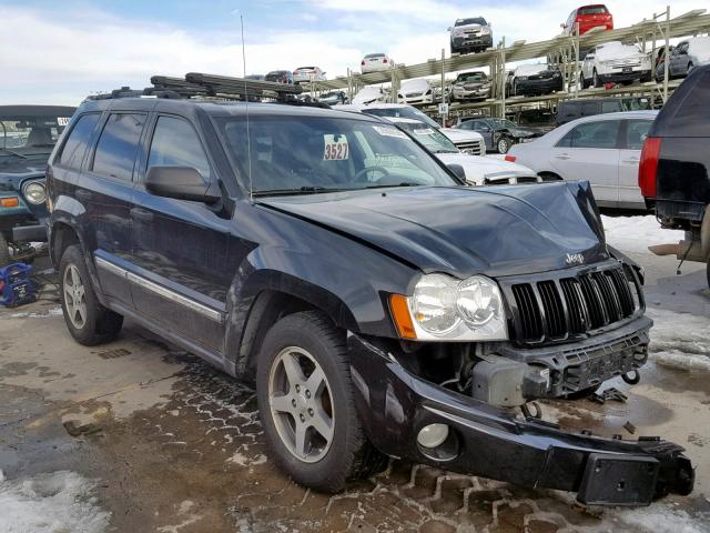 1J8HR48N35C646941 - 2005 JEEP GRAND CHER BLACK photo 1