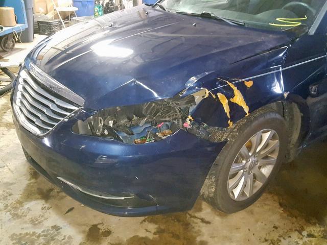 1C3CCBBB9EN119341 - 2014 CHRYSLER 200 TOURIN BLUE photo 9