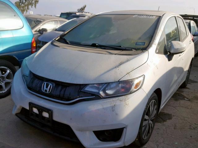 3HGGK5H83FM753917 - 2015 HONDA FIT EX WHITE photo 2