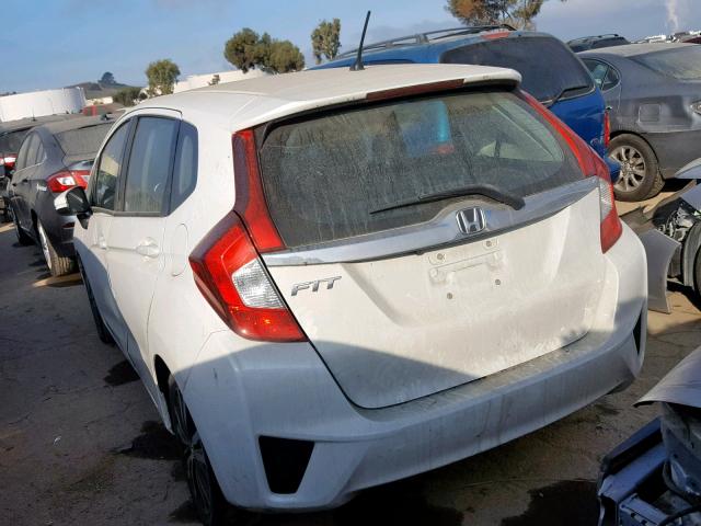 3HGGK5H83FM753917 - 2015 HONDA FIT EX WHITE photo 3