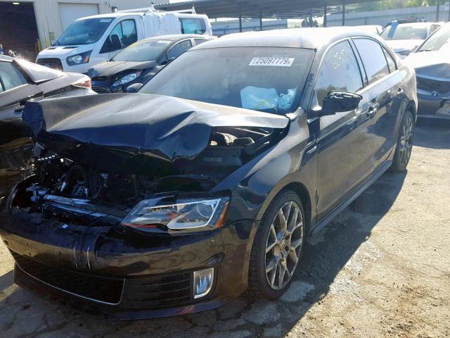 3VW5T7AJ5EM313415 - 2014 VOLKSWAGEN JETTA GLI BLACK photo 2