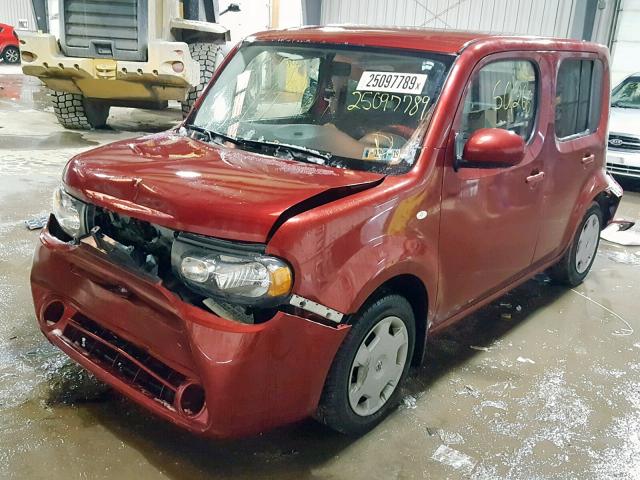 JN8AZ2KR9ET353445 - 2014 NISSAN CUBE S RED photo 2