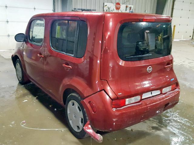 JN8AZ2KR9ET353445 - 2014 NISSAN CUBE S RED photo 3