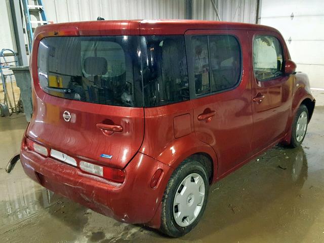 JN8AZ2KR9ET353445 - 2014 NISSAN CUBE S RED photo 4