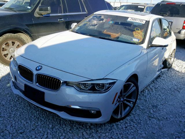 WBA8B9G55JNU99253 - 2018 BMW 330 I WHITE photo 2