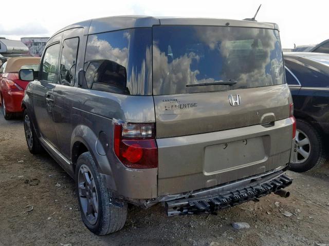 5J6YH18927L008107 - 2007 HONDA ELEMENT SC GRAY photo 3