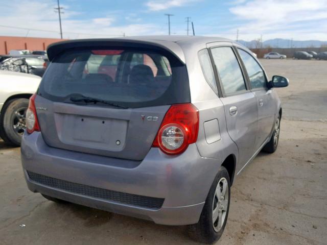 KL2TD66E39B640893 - 2009 PONTIAC G3 GRAY photo 4