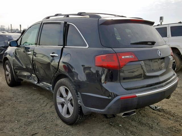 2HNYD2H3XDH509896 - 2013 ACURA MDX TECHNO BLACK photo 3