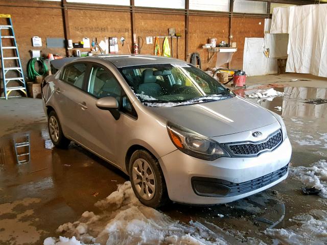 KNADN4A37D6167734 - 2013 KIA RIO EX SILVER photo 1